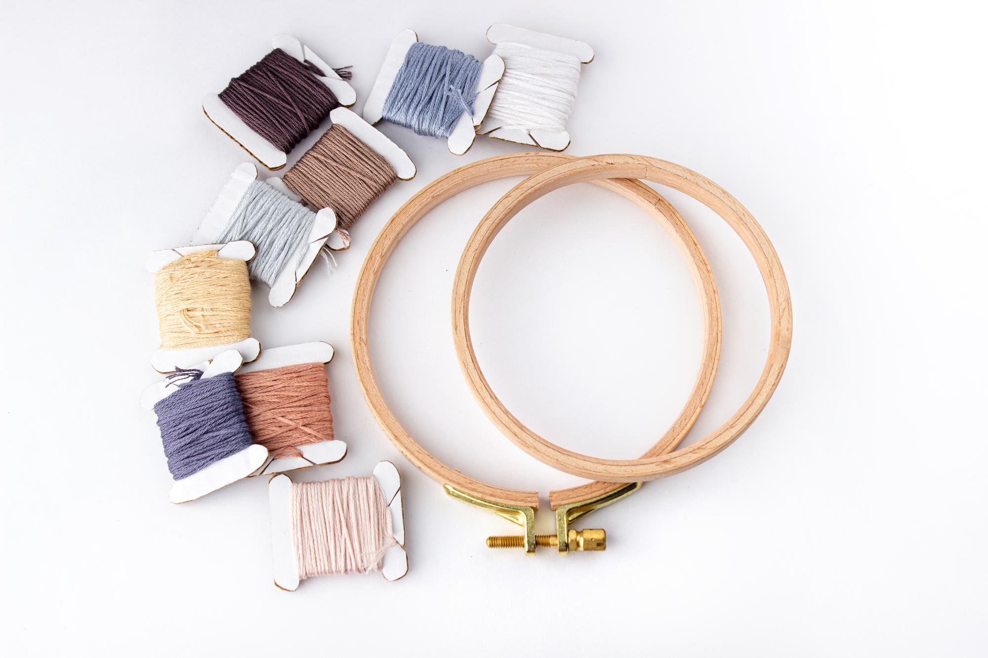 Kit di ricamo incluso nel corso
